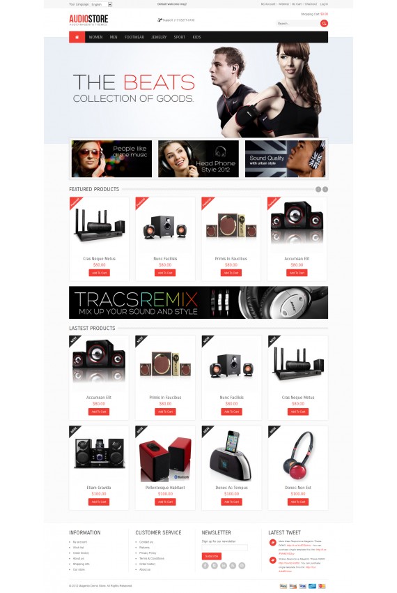 Audio Store Responsive Template